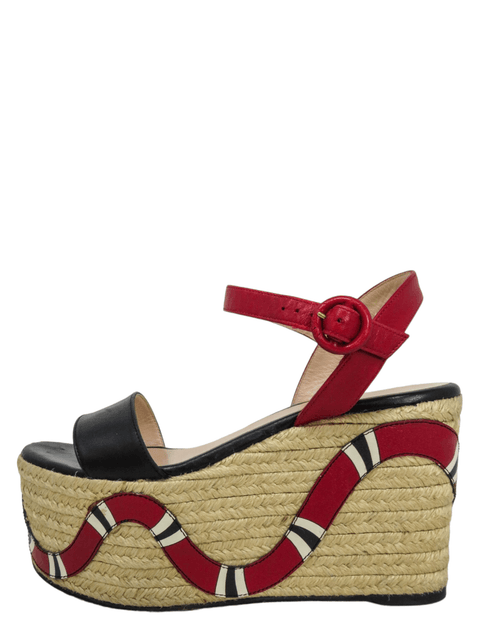 Sandalias "Kingsnake Leather Espadrilles"