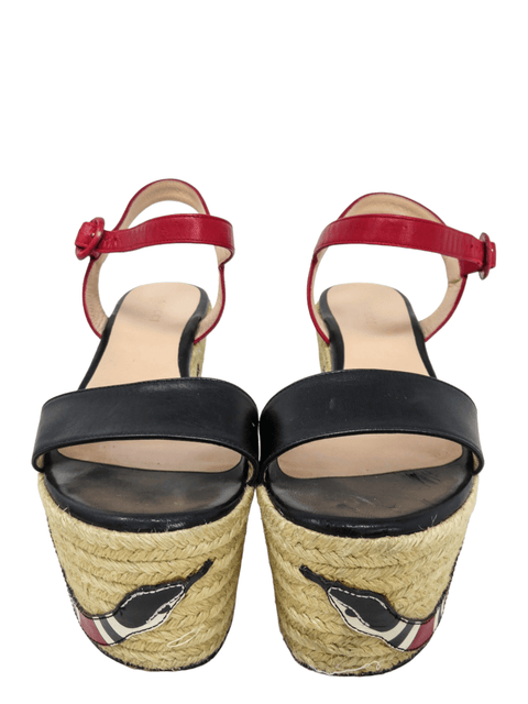 Sandalias "Kingsnake Leather Espadrilles"