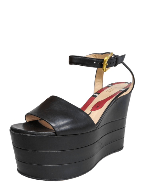Sandalias "Sally Kingsnake Platform Leather Sandals"