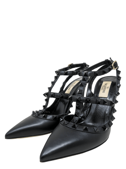 Tacones "Rockstud Ankle Strap Pump With Tonal Studs"