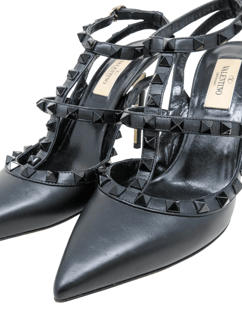 Tacones "Rockstud Ankle Strap Pump With Tonal Studs"