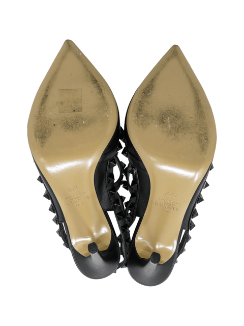 Tacones "Rockstud Ankle Strap Pump With Tonal Studs"