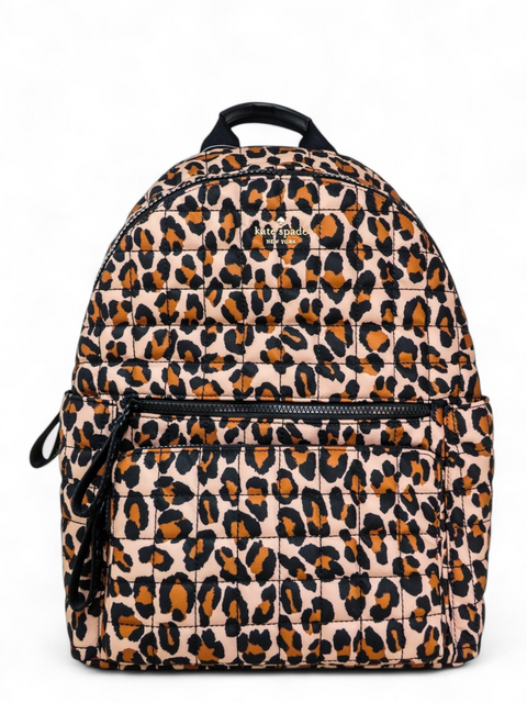 Morral "Camden Quilted Large Leopard Backpack"