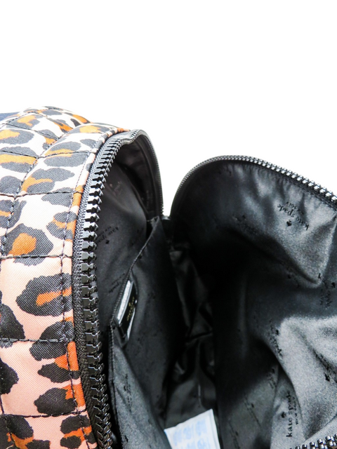 Morral "Camden Quilted Large Leopard Backpack"