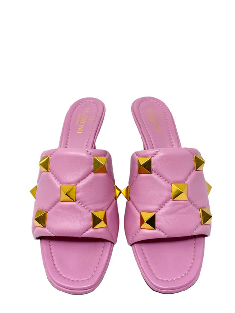Tacones "Leather Studded Accents Slides"