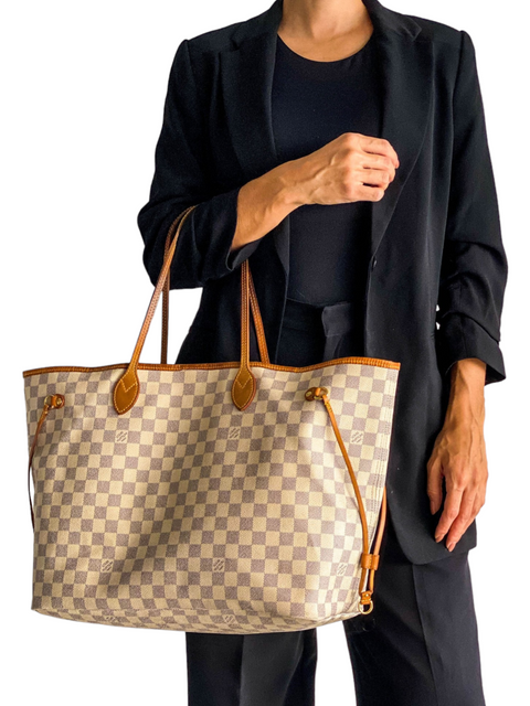 Bolso "Damier Azur Neverfull GM"