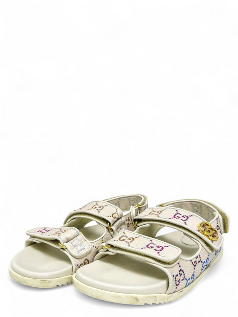 Sandalias "Gucci Moritz Supreme Doble GG Crystal"