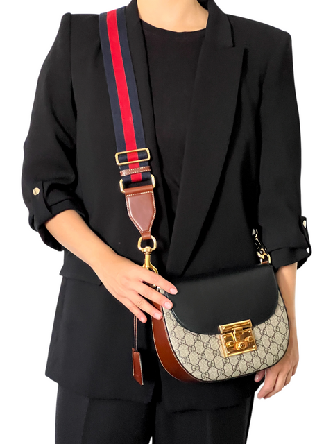 Bolso "Padlock Saddle Shoulder Bag"