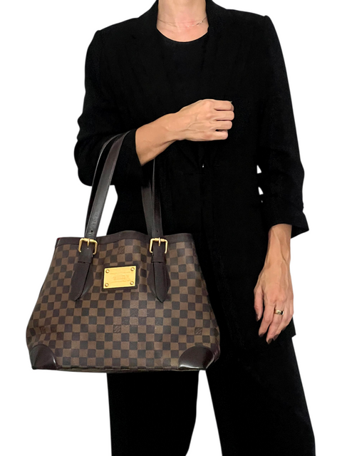 Bolso "Damier Ebene Hampstead MM"