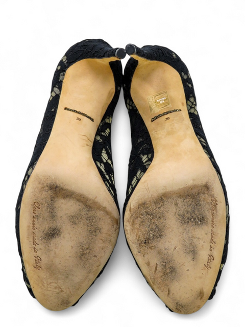 Tacones "Lace Pattern Crystal Embellishments Pumps"