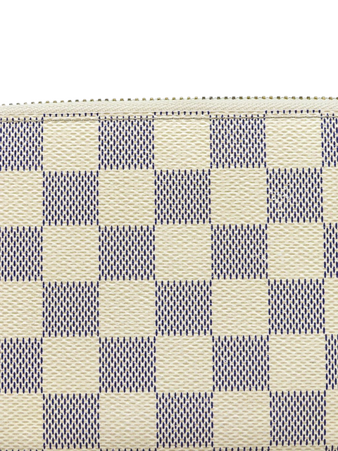 Billetera "Damier Azur Pattern Zippy Wallet"