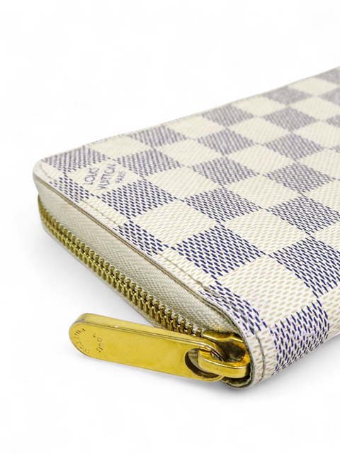 Billetera "Damier Azur Pattern Zippy Wallet"