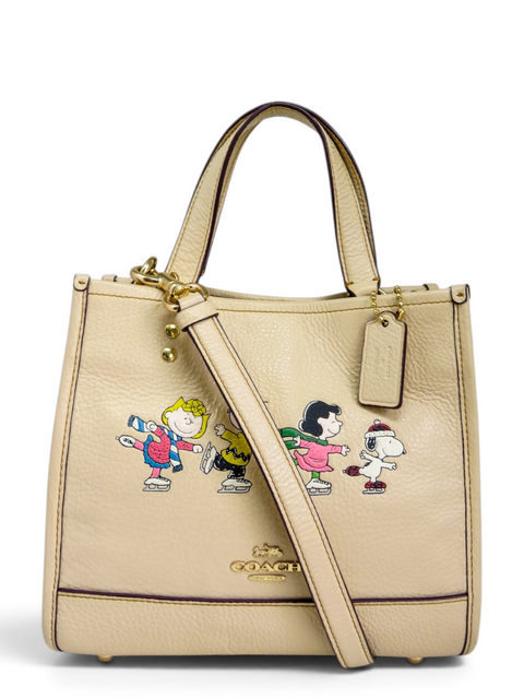 Bolso "Coach x Peanuts Deempsey Tote 22"