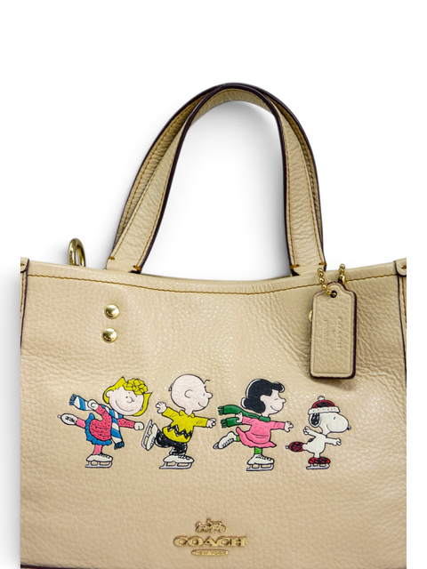 Bolso "Coach x Peanuts Deempsey Tote 22"
