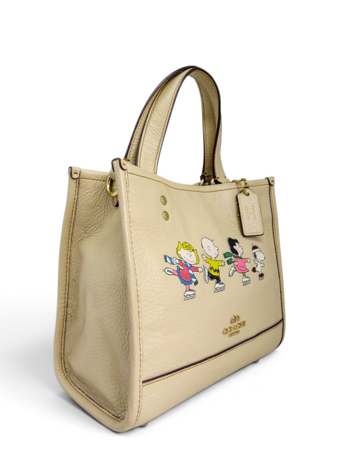 Bolso "Coach x Peanuts Deempsey Tote 22"