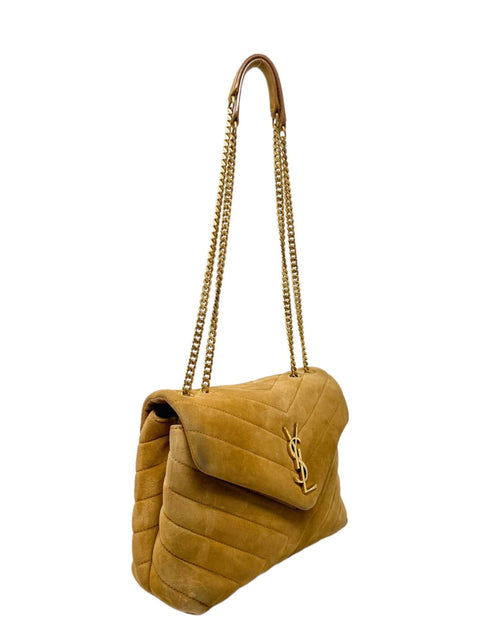 Bolso "Loulou Toy Strap Bag In Matelassé "Y" Suede"