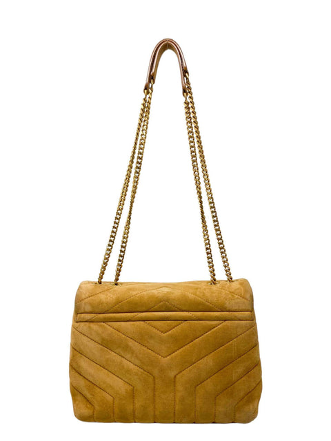 Bolso "Loulou Toy Strap Bag In Matelassé "Y" Suede"
