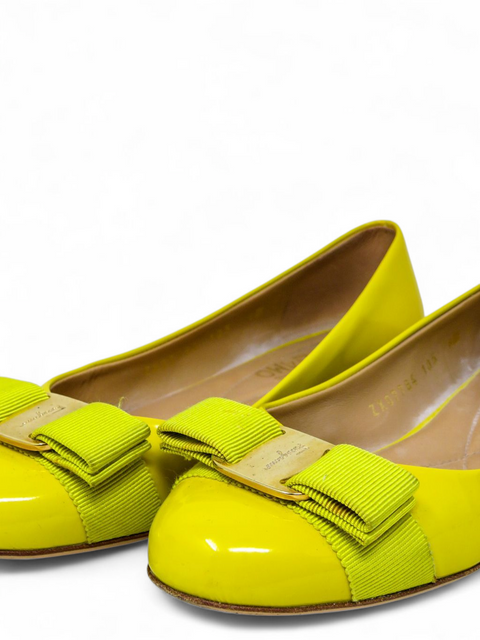 Baletas "Patent Leather Vara Bow"