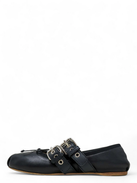 Baletas "Ankle-strap belted ballerina flats"