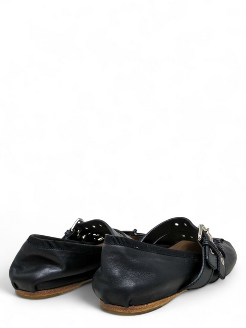 Baletas "Ankle-strap belted ballerina flats"