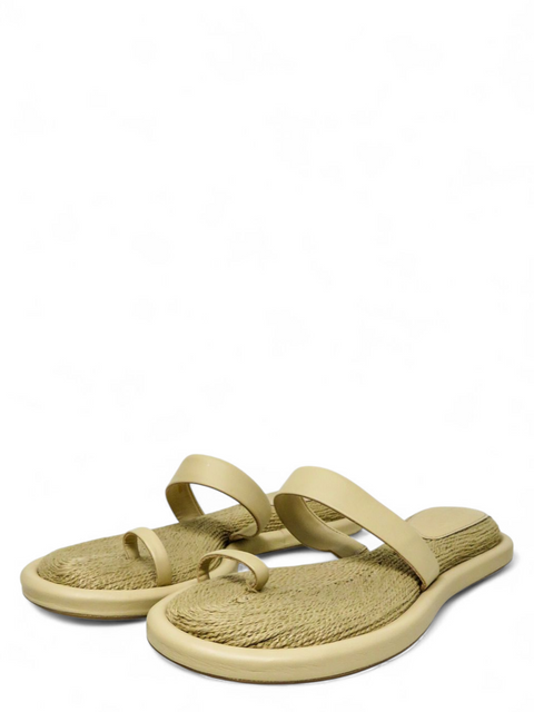Sandalias "Amalia Raffia-Leather"
