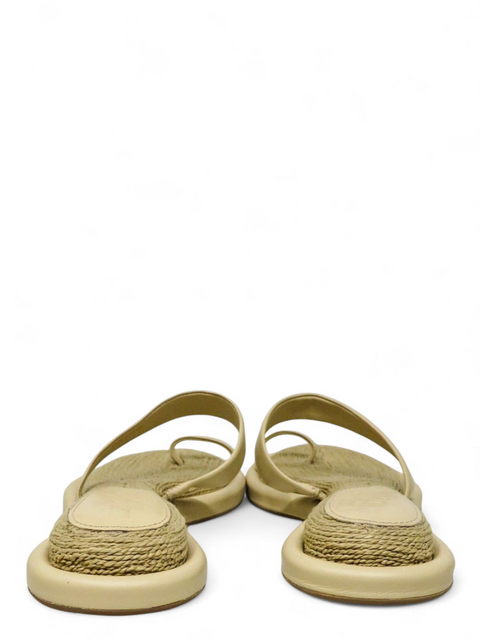 Sandalias "Amalia Raffia-Leather"