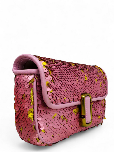 Bolso "The Sequin J Leather Sholderl Bag"