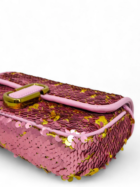Bolso "The Sequin J Leather Sholderl Bag"