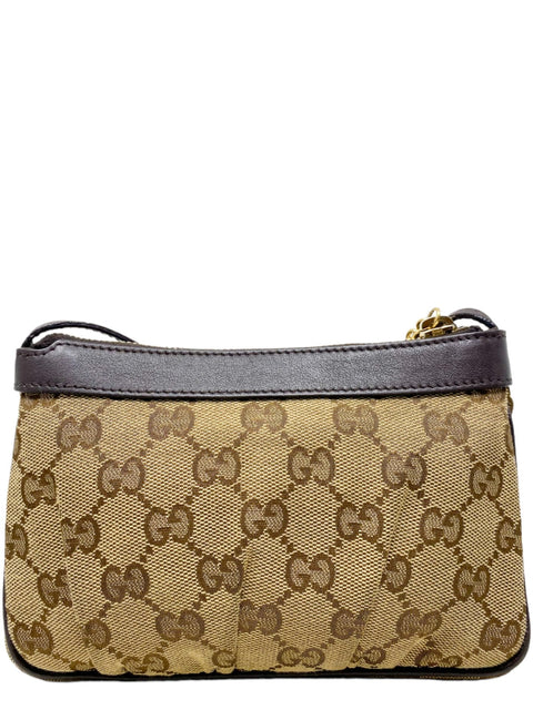 Bolso "Monogram GG Heart Charm Crossbody Pochette"