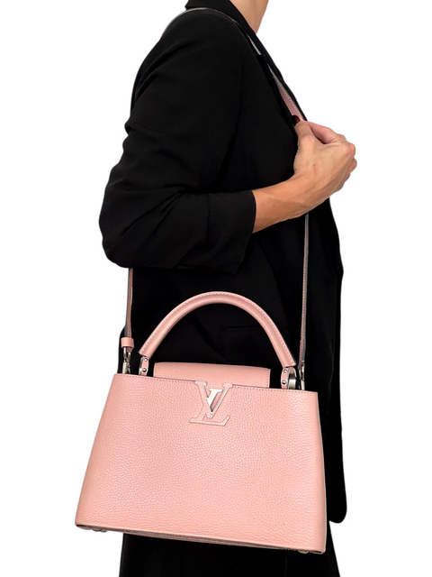 Bolso "Taurillon Capucines MM Rose Jasmin"