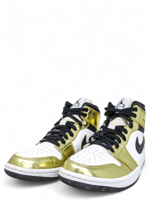 Tenis "Air Jordan 1 Mid SE Metallic Gold"