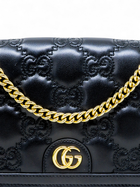 Bolso "GG Metalassé Chain Wallet"