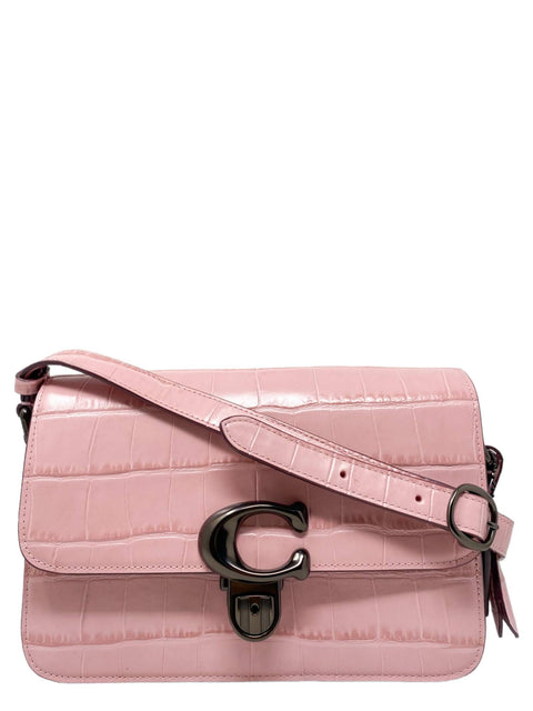 Bolso "Croc-Embossed Leather Studio Shoulder Bag"