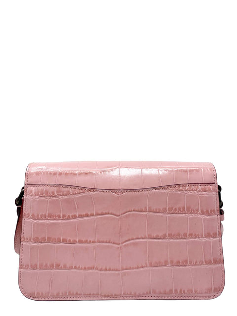 Bolso "Croc-Embossed Leather Studio Shoulder Bag"