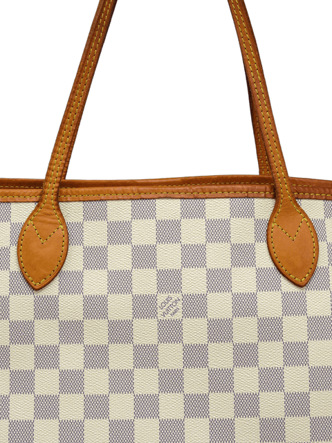 Bolso "Damier Azur Neverfull MM with Pouch"