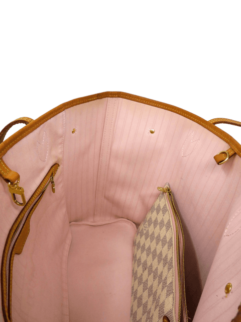 Bolso "Damier Azur Neverfull MM with Pouch"