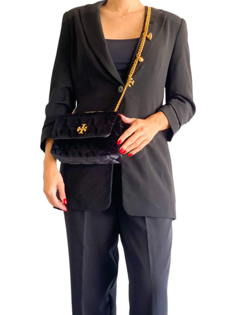Bolso "Kira Velvet Small Convertible Shoulder Bag"