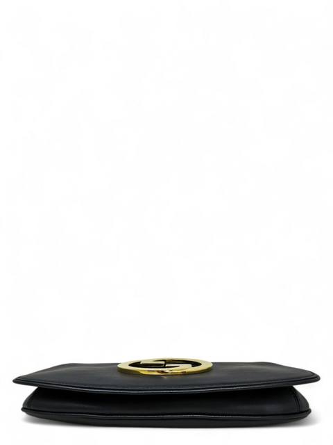 Bolso "Roxy Calfskin Blondie Chain Shoulder Flap Bag Black"