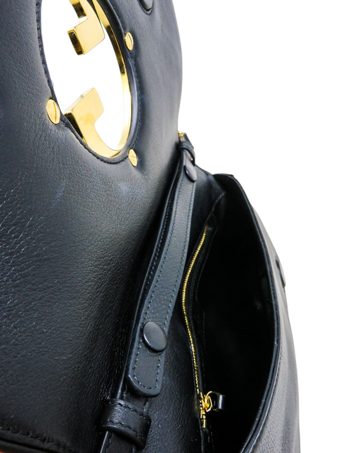 Bolso "Roxy Calfskin Blondie Chain Shoulder Flap Bag Black"