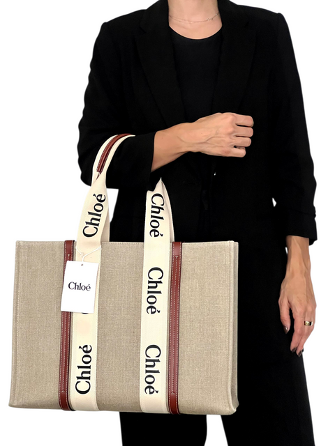 Bolso "Large Woody Ribbon Tote "