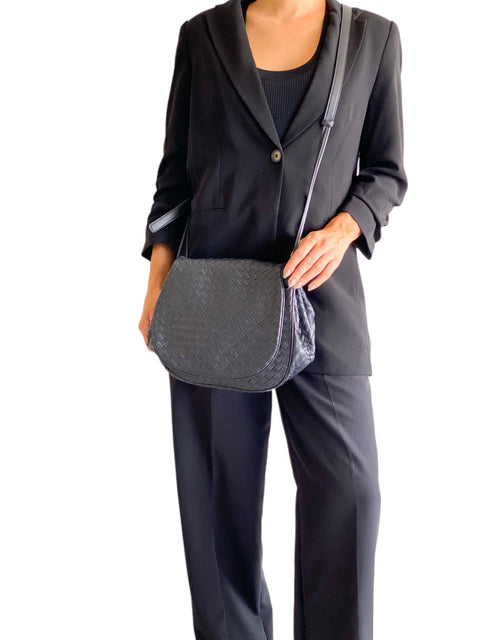 Bolso "Flap Messenger Bag Intrecciato Nappa"