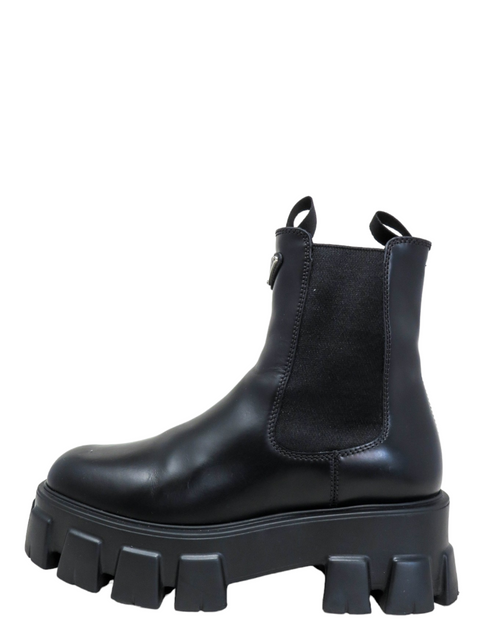 Botas "Monolith brushed leather booties"