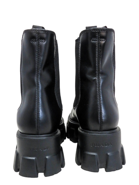 Botas "Monolith brushed leather booties"