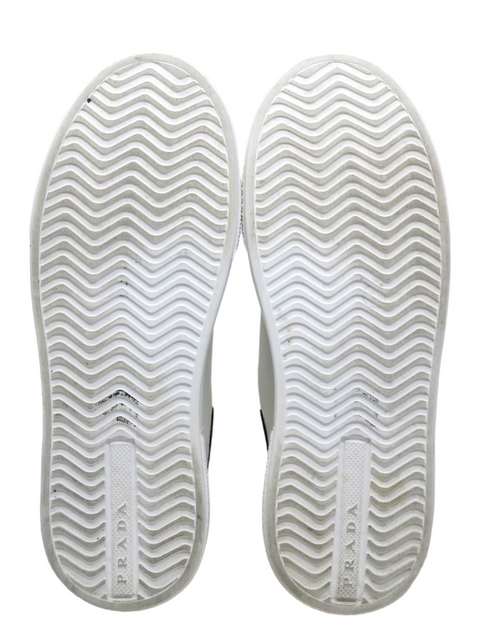 Tenis "White/Black Leather Macro Lace Up"