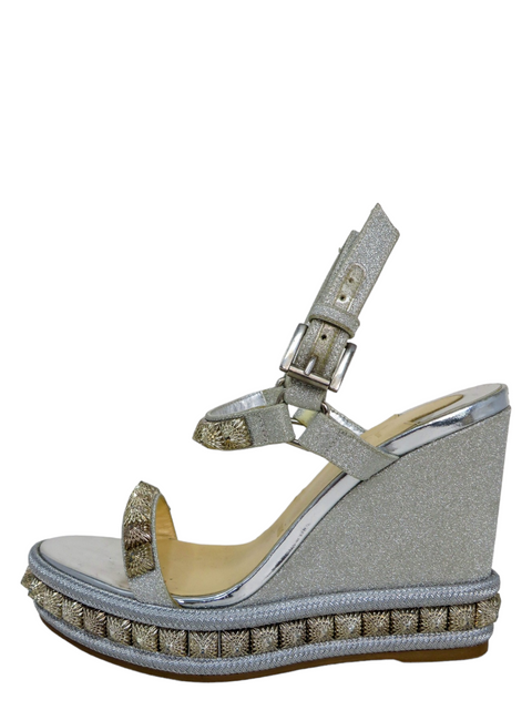 Sandalias "Pyraclou Metallic Spike Wedge Sandals"