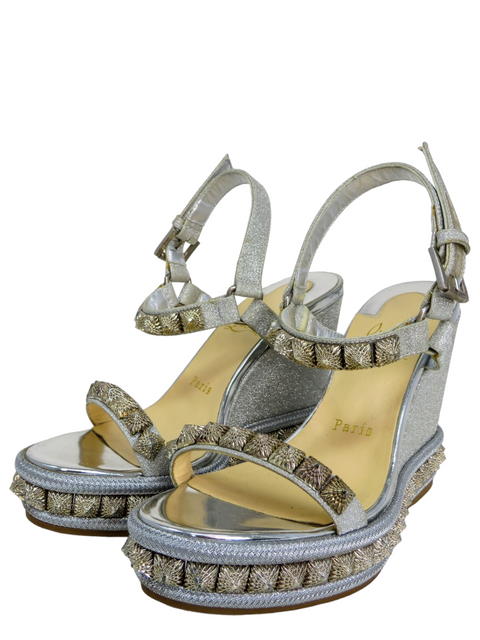 Sandalias "Pyraclou Metallic Spike Wedge Sandals"