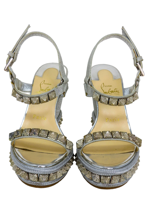 Sandalias "Pyraclou Metallic Spike Wedge Sandals"