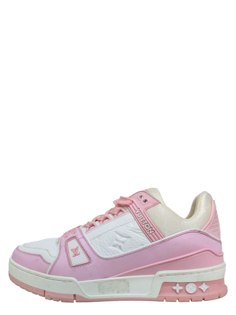 Tenis "Calfskin Monogram Woman LV Trainer Sneakers Pink"