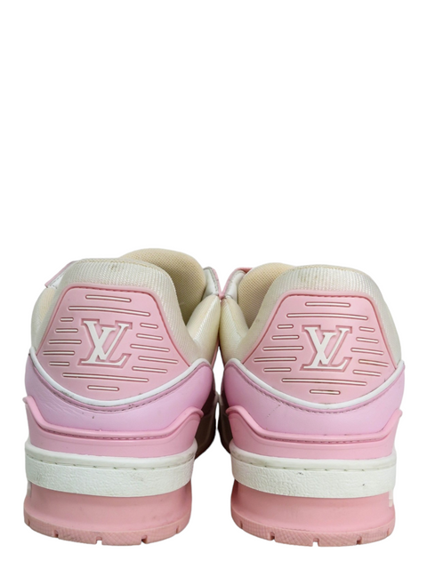 Tenis "Calfskin Monogram Woman LV Trainer Sneakers Pink"