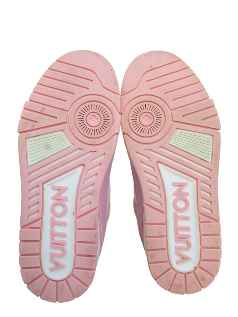 Tenis "Calfskin Monogram Woman LV Trainer Sneakers Pink"